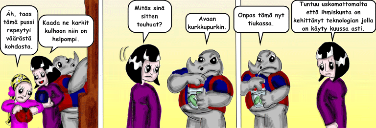 Darol VS Leopold comic strip