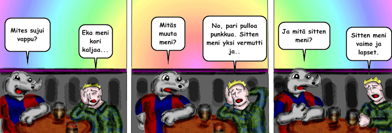 Darol VS Leopold comic strip