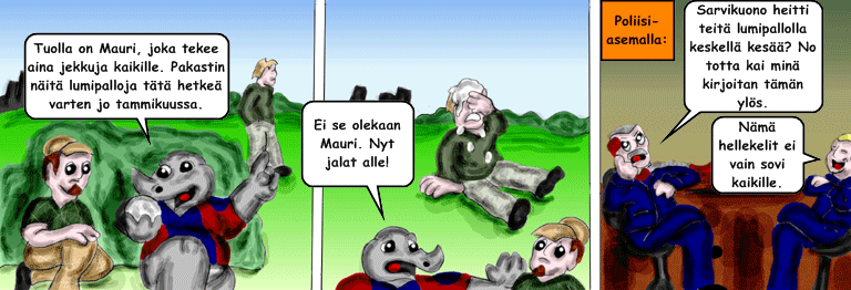 Darol VS Leopold comic strip