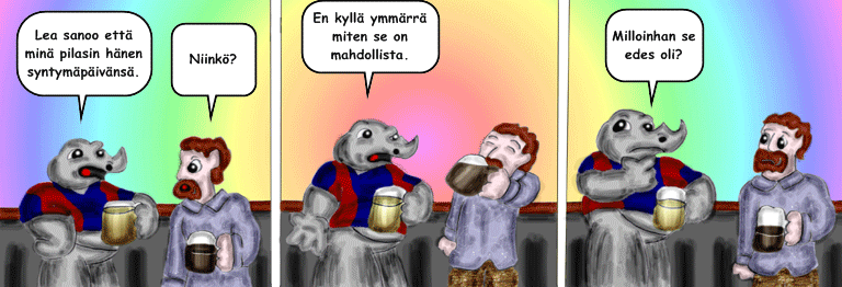 Darol VS Leopold comic strip