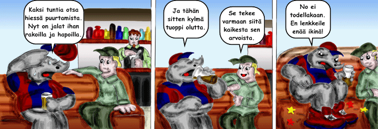 Darol VS Leopold comic strip