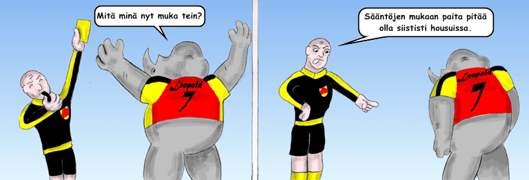 Darol VS Leopold comic strip