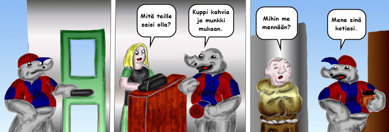 Darol VS Leopold comic strip