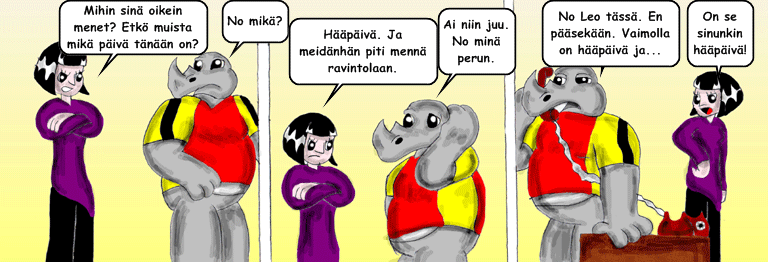 Darol VS Leopold comic strip
