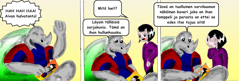 Darol VS Leopold comic strip
