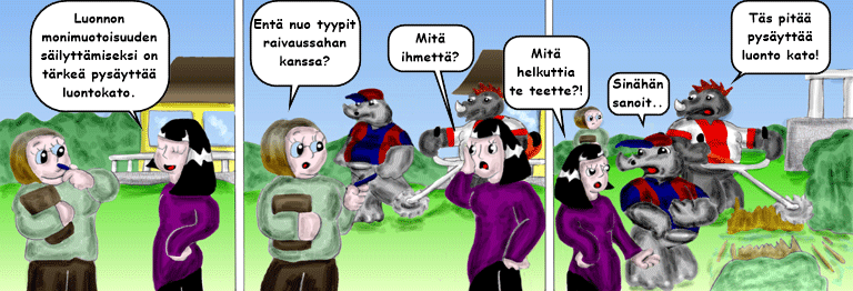 Darol VS Leopold comic strip