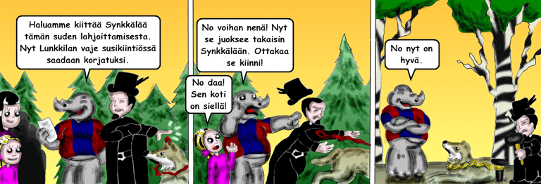Darol VS Leopold comic strip