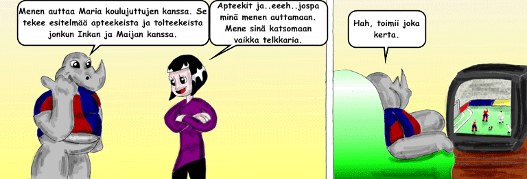 Darol VS Leopold comic strip